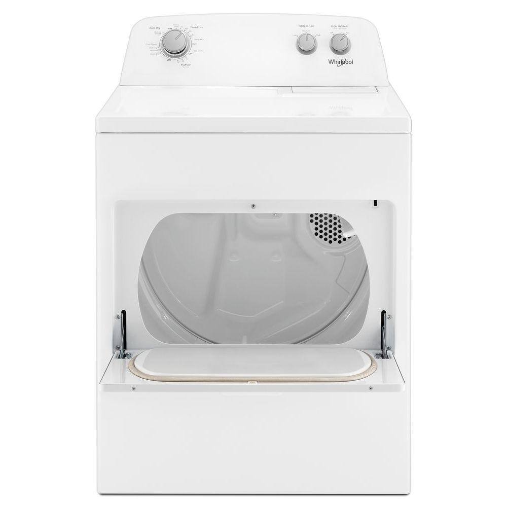 Whirlpool 7.0 cu. ft. 240-Volt White Electric Vented Dryer with AUTODRY Drying System