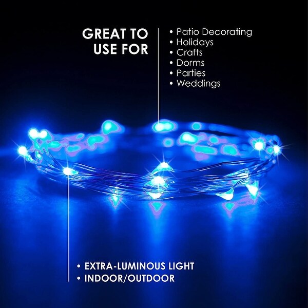 30 LEDs Lights Indoor and Outdoor 9.5 FEET String Lights Blue - Medium Shopping - The Best Deals on String Lights | 37036764