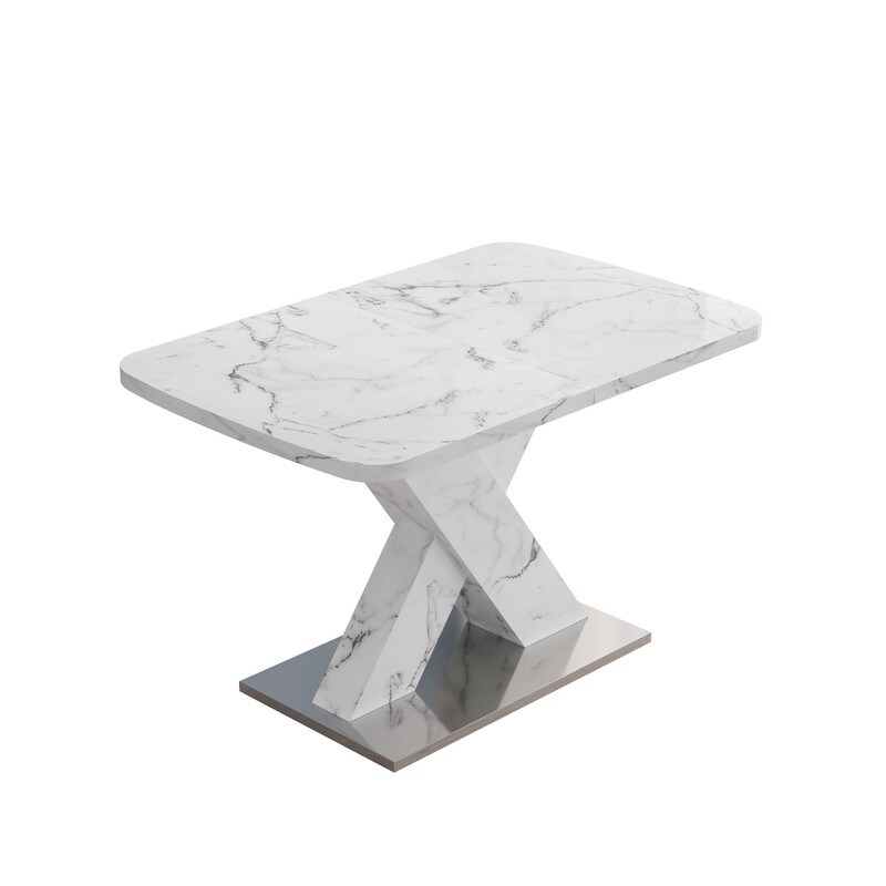 Modern X Shape Extendable Dining Table