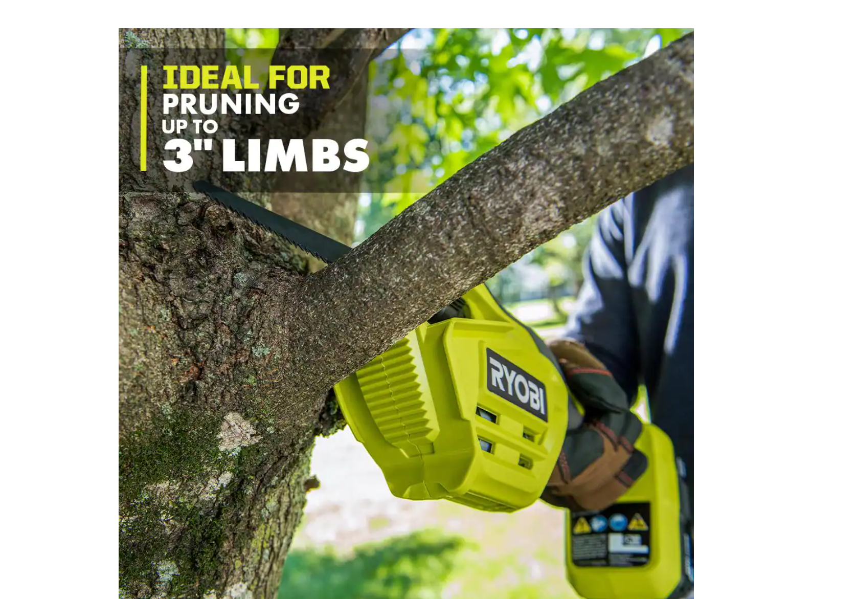 RYOBI P2503BTL ONE+ 18V Electric Cordless Pruning Reciprocating Saw (Tool Only)