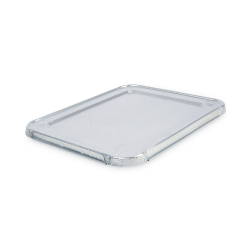 Boardwalk Aluminum Steam Table Pan Lids， Fits Half-Size Pan， Deep， 10.5 x 12.81 x 0.63， 100/Carton (LIDSTEAMHF)