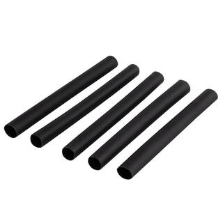 Commercial Electric 14 in. Heat Shrink Tubing Black (5-Pack) HS-250B