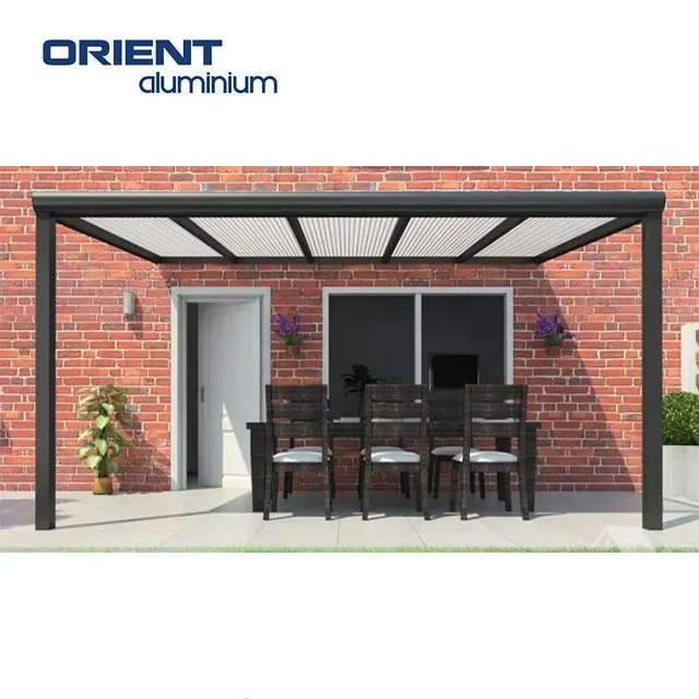 Popular Design Louvers Outdoor Bioclimatic Pergola Louvred Roof Retractable Pergola Canopy