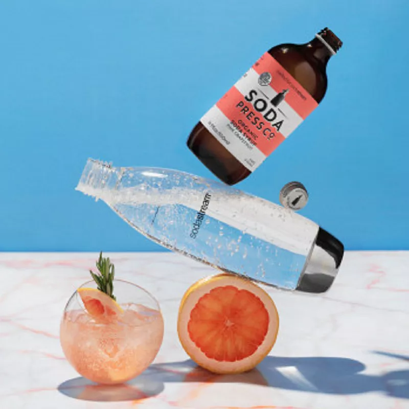 SodaStream Soda Press Co. Pink Grapefruit Organic Soda Syrup