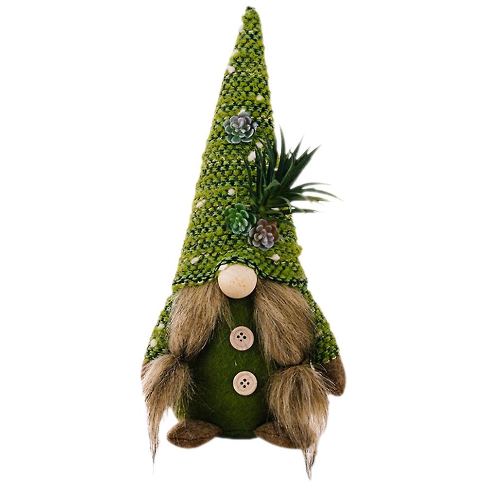 Succulent Gnome Plush Gnome Doll Decor Plant Table Gnome Doll Desktop Gnome Doll