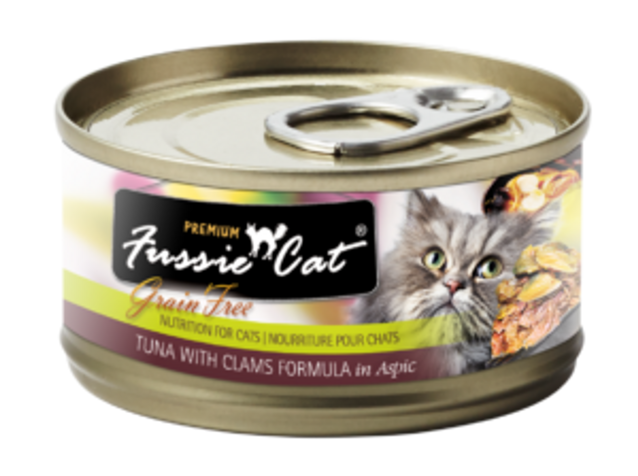 Fussie Cat Tuna and Clams， 2.8oz