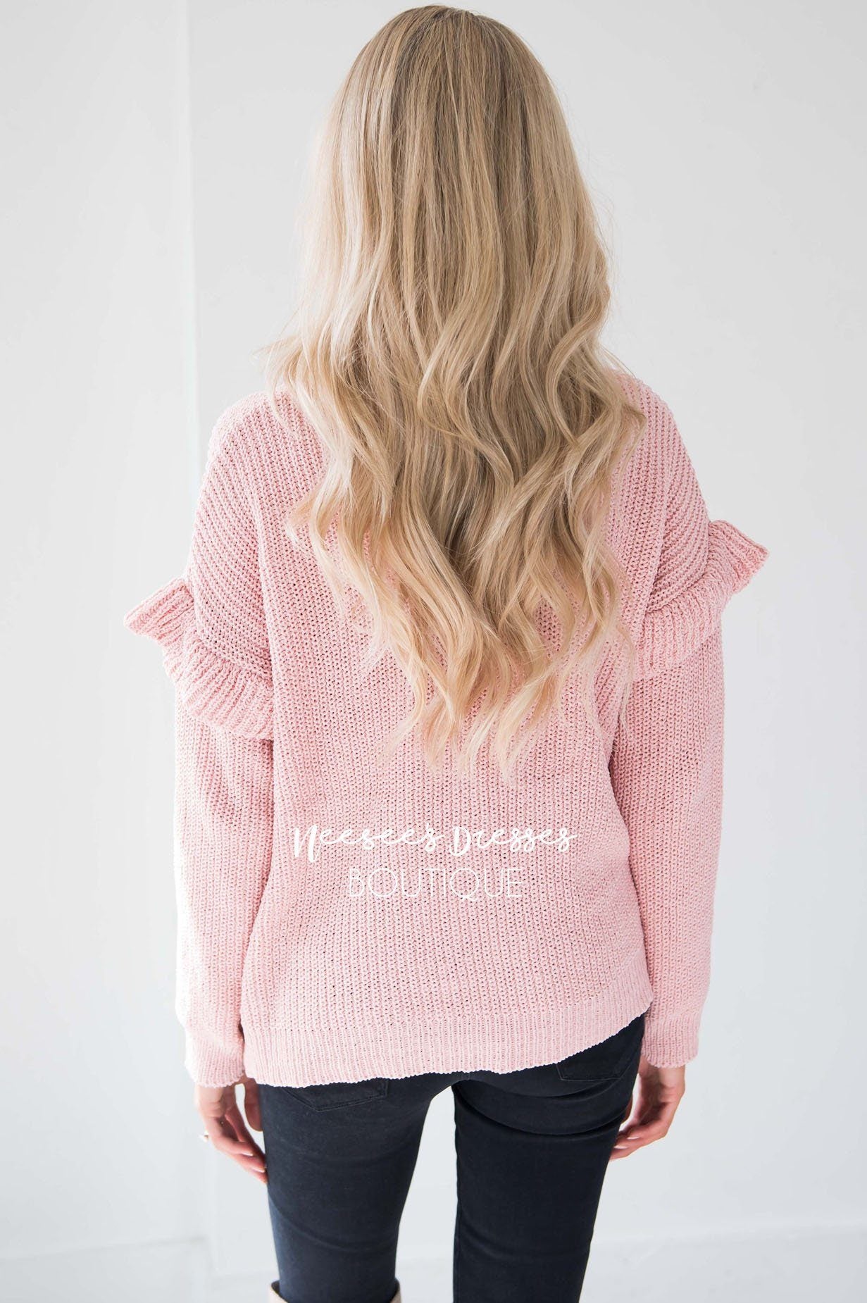 Chic Beginnings Ruffle Sleeve Sweater