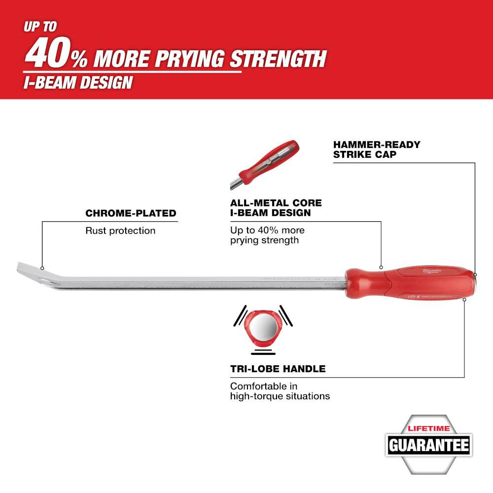 Milwaukee 12" Pry Bar 45-74-9212 from Milwaukee