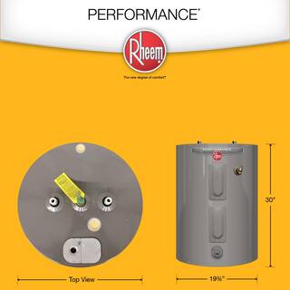 Rheem Performance 30 gal. 4500 -Watt Short Electric Water Heater with 6 Year Tank Warranty and 240 volt Connection XE30S06ST45U1