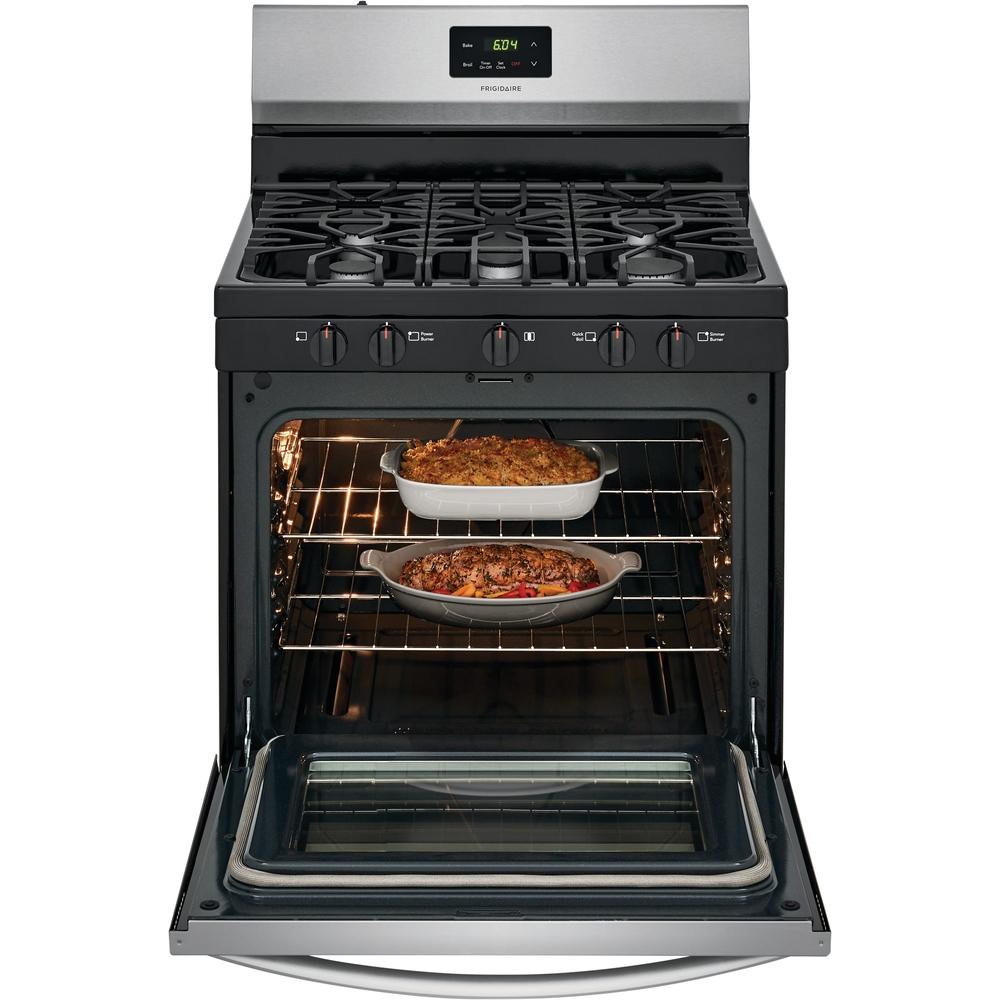 Frigidaire 30-inch Freestanding Gas Range with Even Baking Technology FCRG3052AS