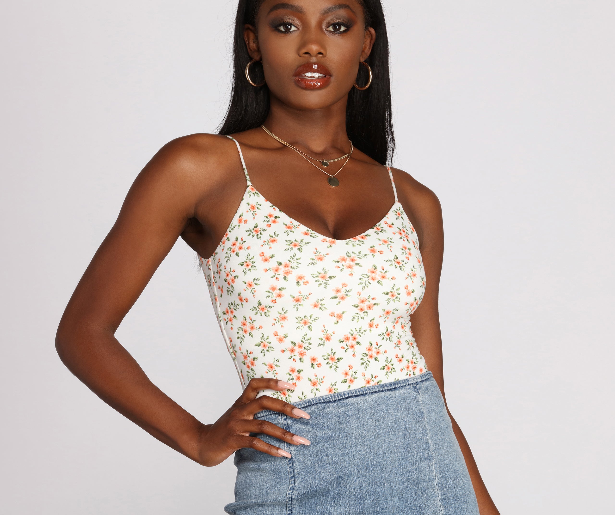 Oh So Darling Floral Bodysuit