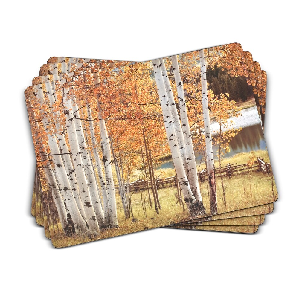 Pimpernel Birch Beauty Placemats Set of 4   15.7 inches x 11.7 each