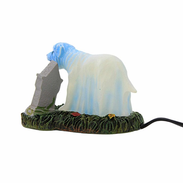 Department 56 Villages Buddy x27 s Ghost One Accessory 1 75 Inches Halloween Dog Graveyard 6011443 Polyresin Blue