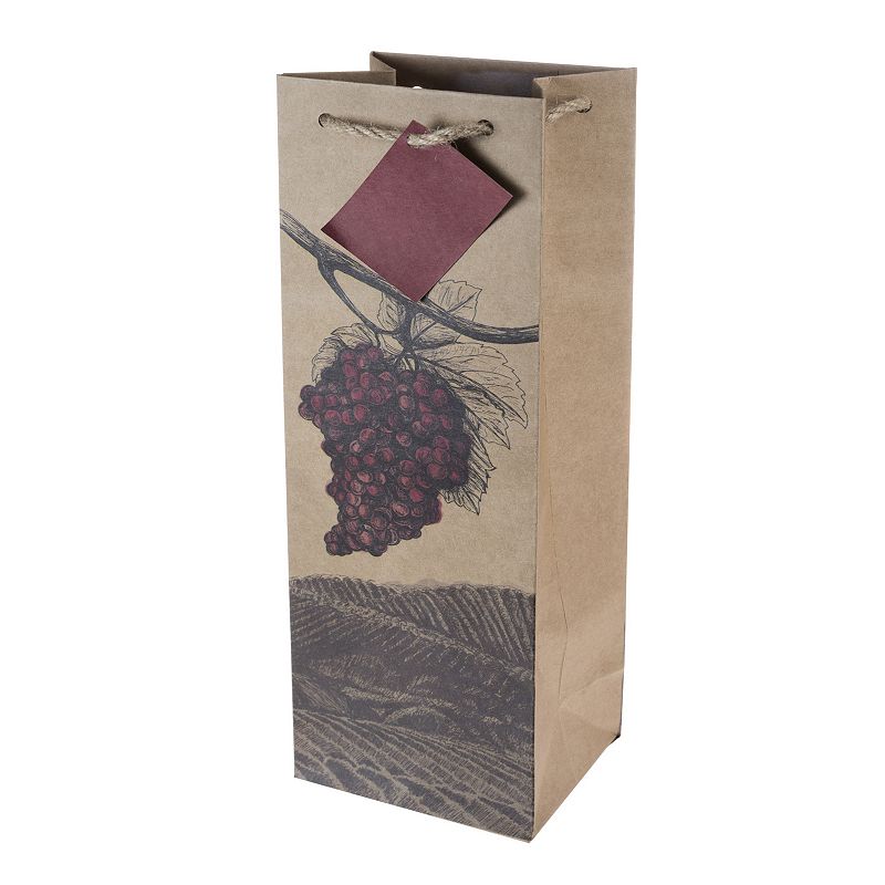 Cakewalk Illustrated Grapes Bottle Wine Bag