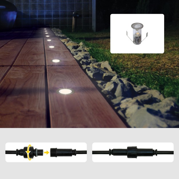 Armacost Lighting Portico White Led Outdoor Recessed Light Landscape Ground Lights