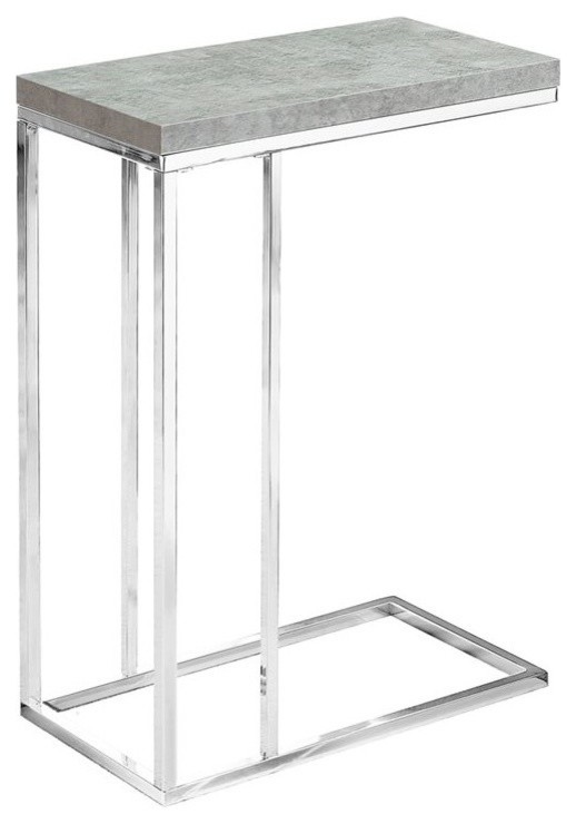 Pemberly Row Accent End Table in Gray Cement   Contemporary   Side Tables And End Tables   by Homesquare  Houzz