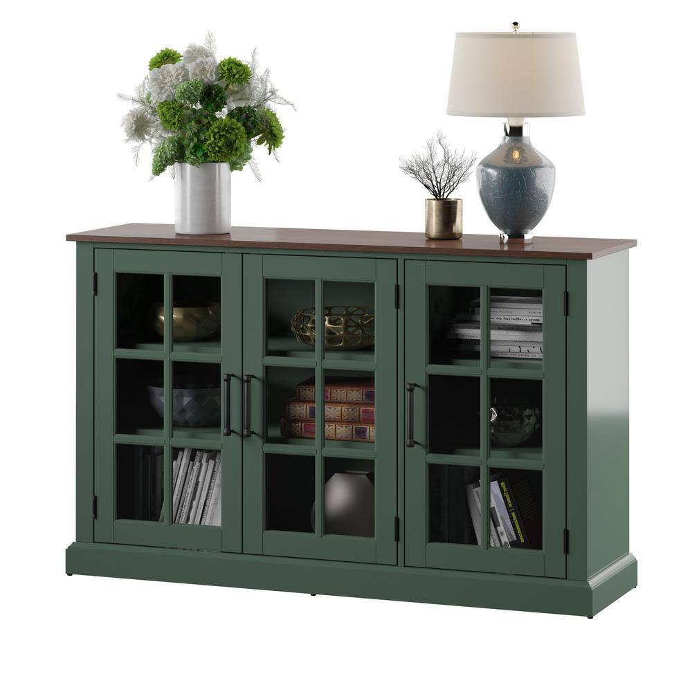 Twin Star Home Kale Sideboard with Glass Doors OT90494-TPF01