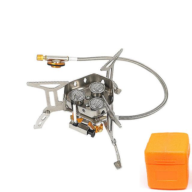 Outdoor Portable Camping Gas Stove Windproof Folding Picnic Cooker