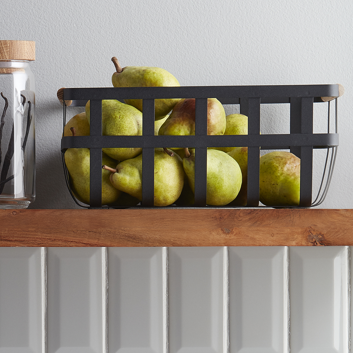 Yamazaki Tosca Baskets with Wooden Handles