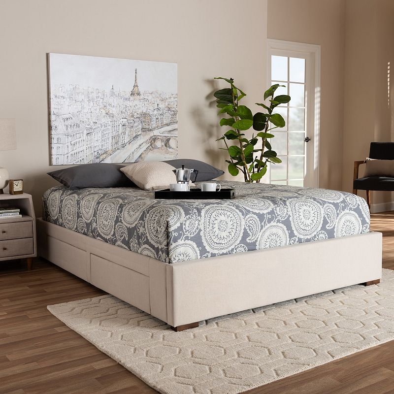 Baxton Studio Leni Queen/King Bed Frame