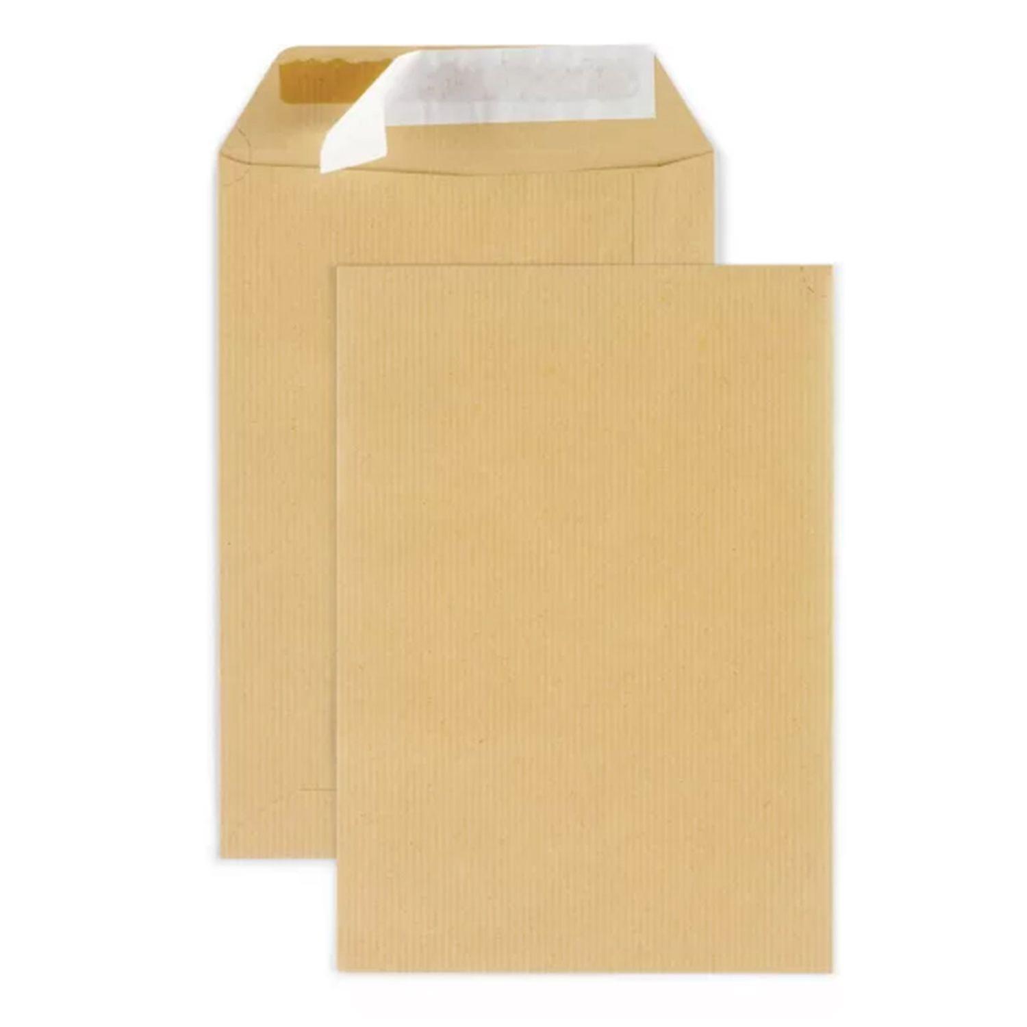 10 kraft paper pockets - 16.2 x 22.9 cm