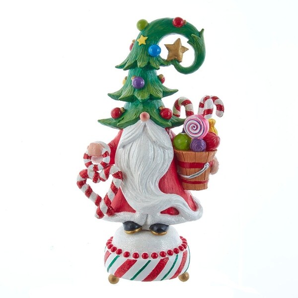 Kurt Adler 12Inch Jolly Jingles Tree Hat Gnome Table Piece