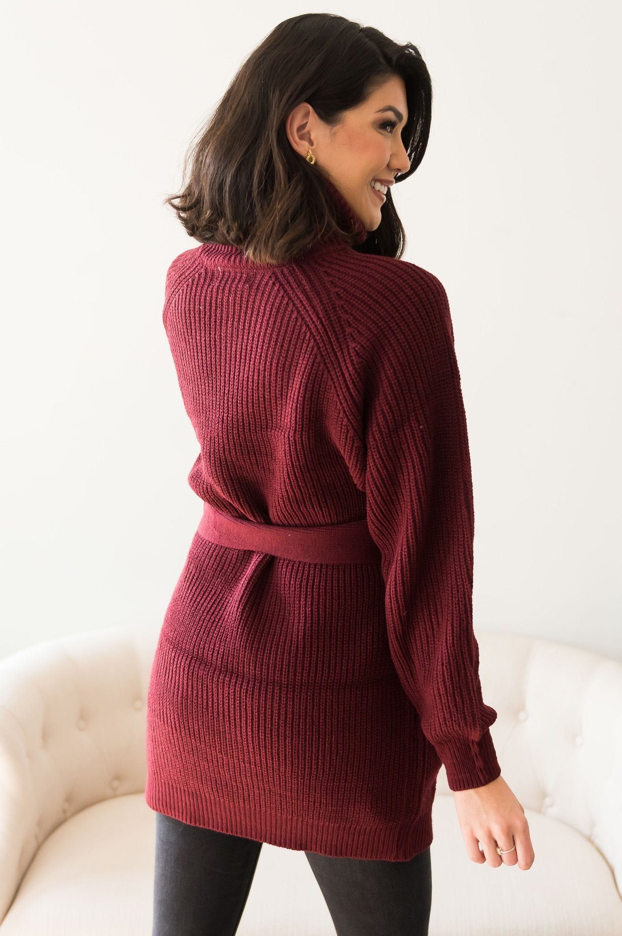 Giving My All Modest Knit Tunic