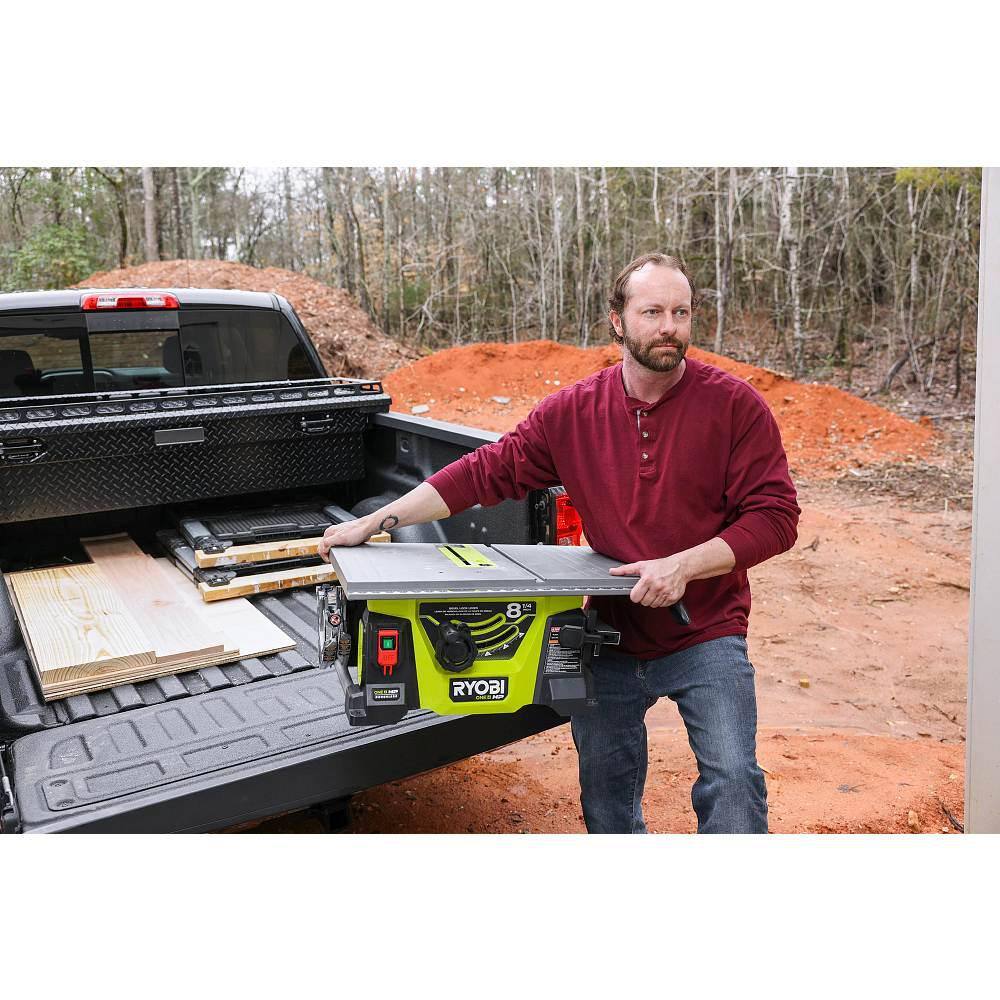 RYOBI ONE+ HP 18V Brushless Cordless 8-14 in. Compact Portable Jobsite Table Saw (Tool Only) PBLTS01B