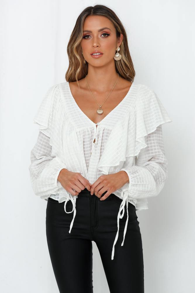 Not A Swan Song Top White