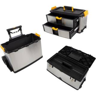 Stalwart 25 in. 2-Drawer Massive and Mobile Tool Box 75-7577