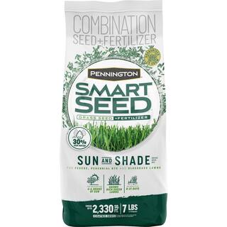 Pennington Smart Seed 7 lbs. Sun and Shade North Grass Seed and Fertilizer 100543719