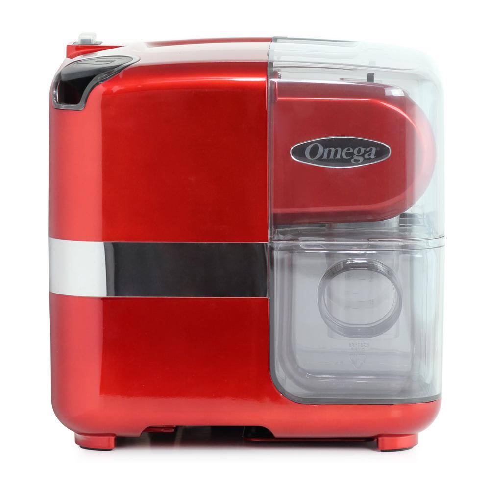 Omega Red Cold Press 365 Masticating Slow Juicer with On-Board Storage JCUBE500RD