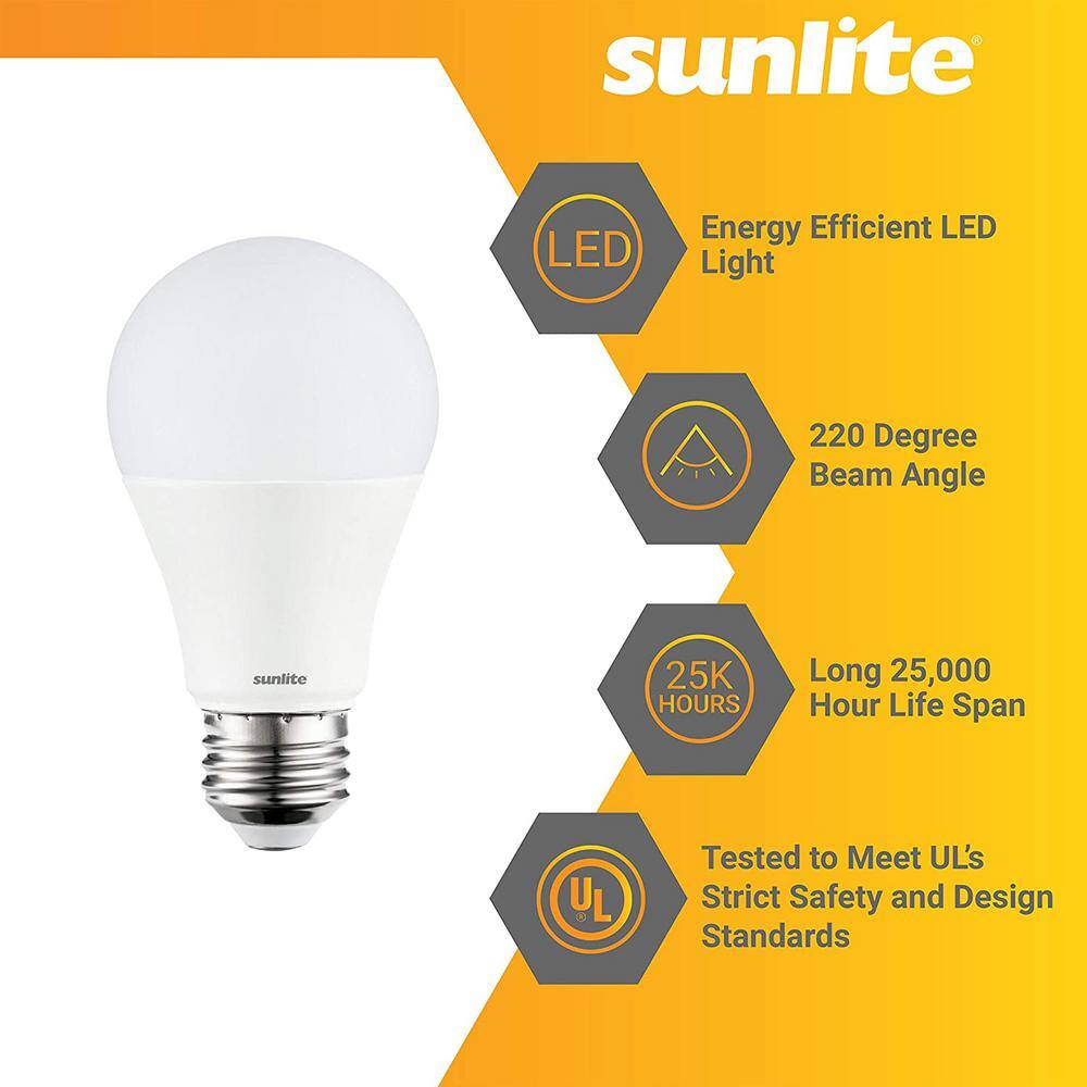 Sunlite 40-Watt Equivalent A19 Energy Star and Dimmable Medium E26 Base LED Light Bulb in Daylight 5000K (6-Pack) HD03191-6