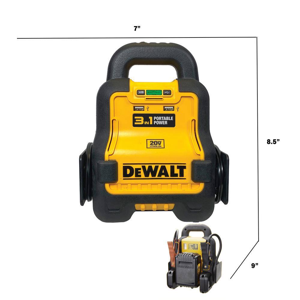 DW Battery Booster Combo Pack Compatible With 20V XR 5 AH Lithium-Ion Battery includes 5AH Battery and Charger DXAE20VBBK