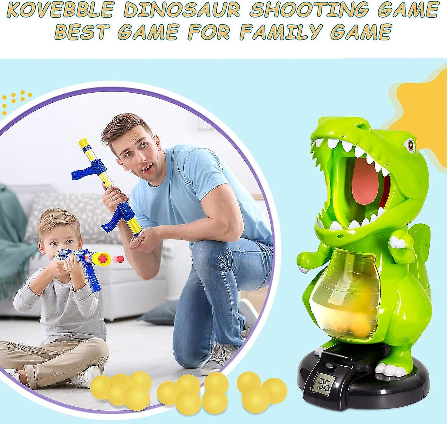 Dinosaur Toy Guns For Boys/girls， Shooting Games With Electronic Target， Party Cool Toys With Lcd Score Record，36 Soft Foam Ball For Kids Age 5 6 7 8