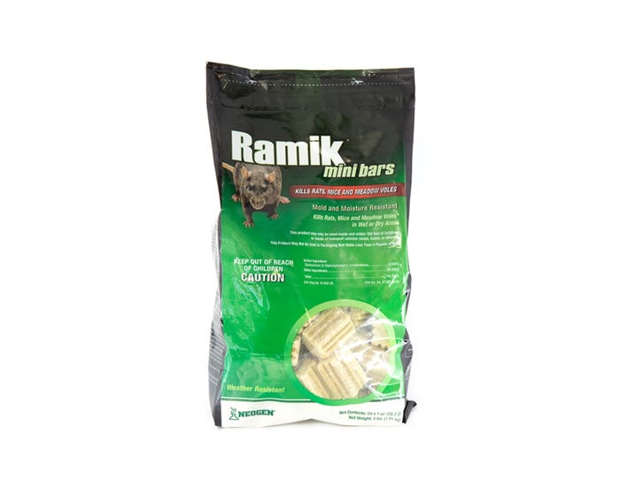 Ramik® Mini Bars Rodenticide， 1 oz Bars， 64 Count - 116331