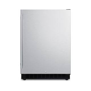 Summit Appliance 24 in. W 4.8 cu. ft. Freezer less Fridge in Stainless Steel Counter Depth AL54