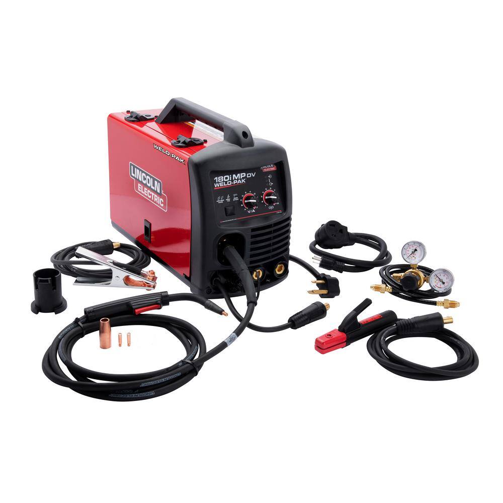 Lincoln Electric 180 Amp Weld-Pak 180i Multi-Process StickMIGFlux-CoreTIG 120V or 230V Aluminum Welder with Spool Gun sold separately K5257-1