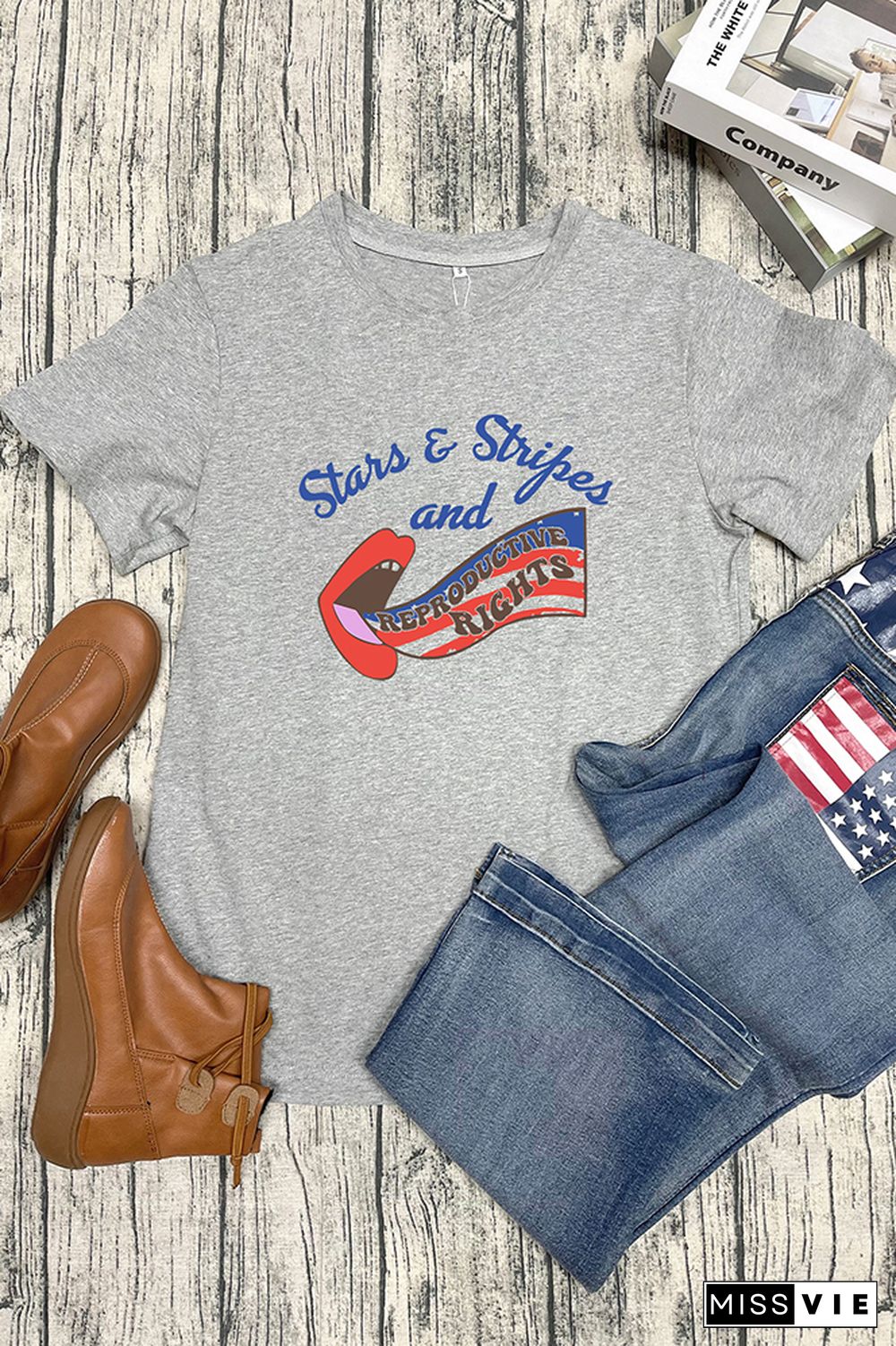 Stars Stripes And Reproductive Rights Graphic Tee Wholesale