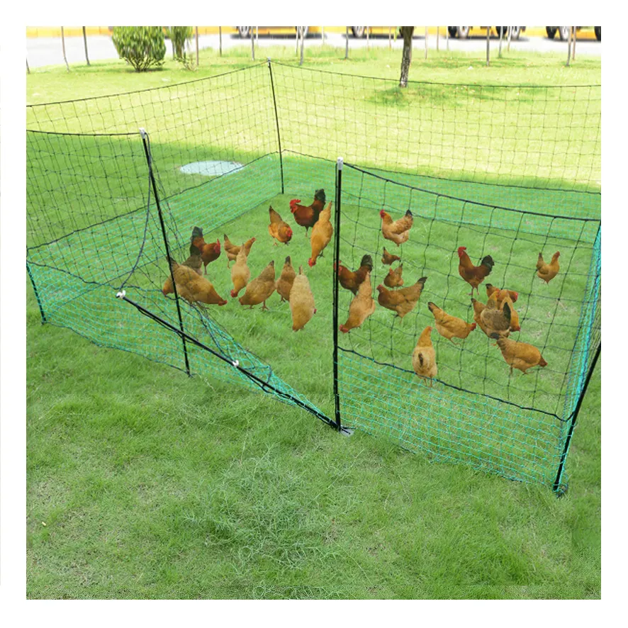 High tensile plastic woven easily assembled customized farm fence animal chicken netting