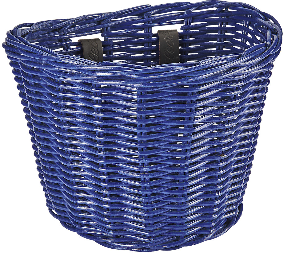 Electra Rattan Small Front Basket - Reflex Blue