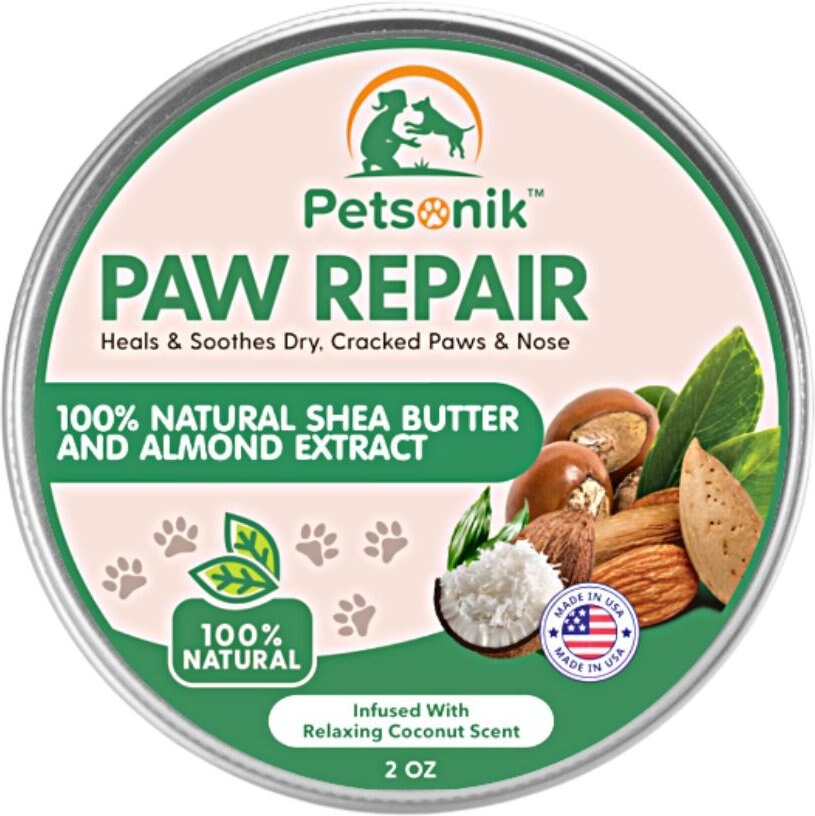 Petsonik Paw Repair Cat and Dog Paw Balm， 2-oz tin