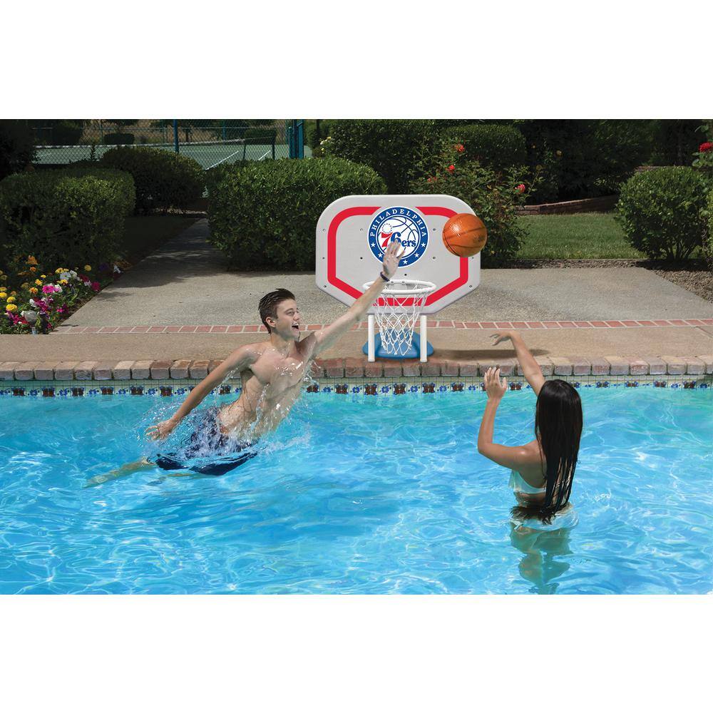 Poolmaster Philadelphia 76ers NBA Pro Rebounder Swimming Pool Basketball Game 72954