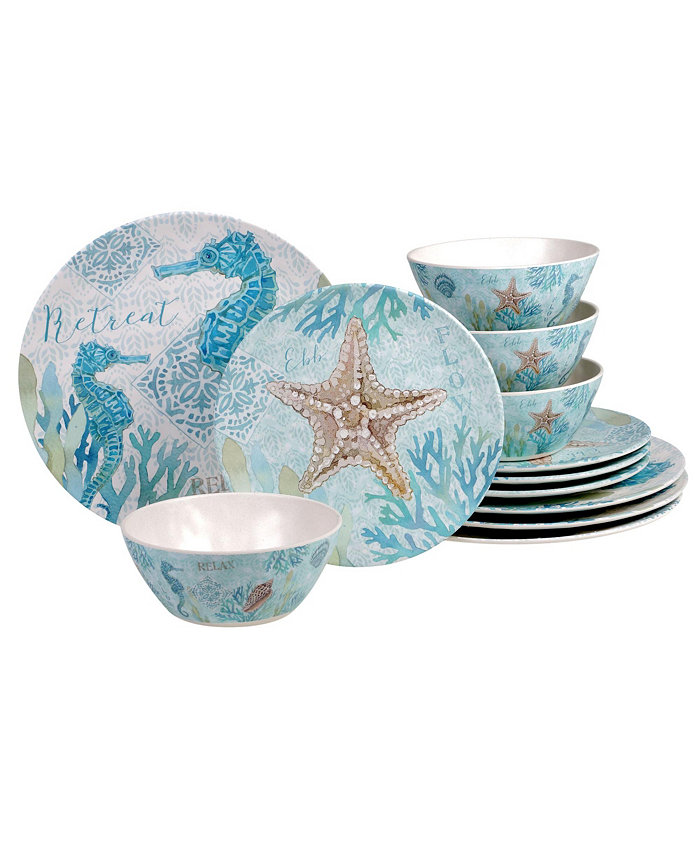 Certified International Beachcomber 12-Pc. Dinnerware Set