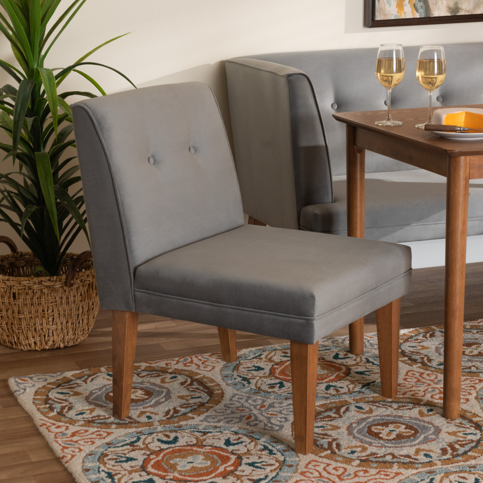 Chelsey Mid Century Modern Dining Collection   Midcentury   Dining Chairs   by Baxton Studio  Houzz