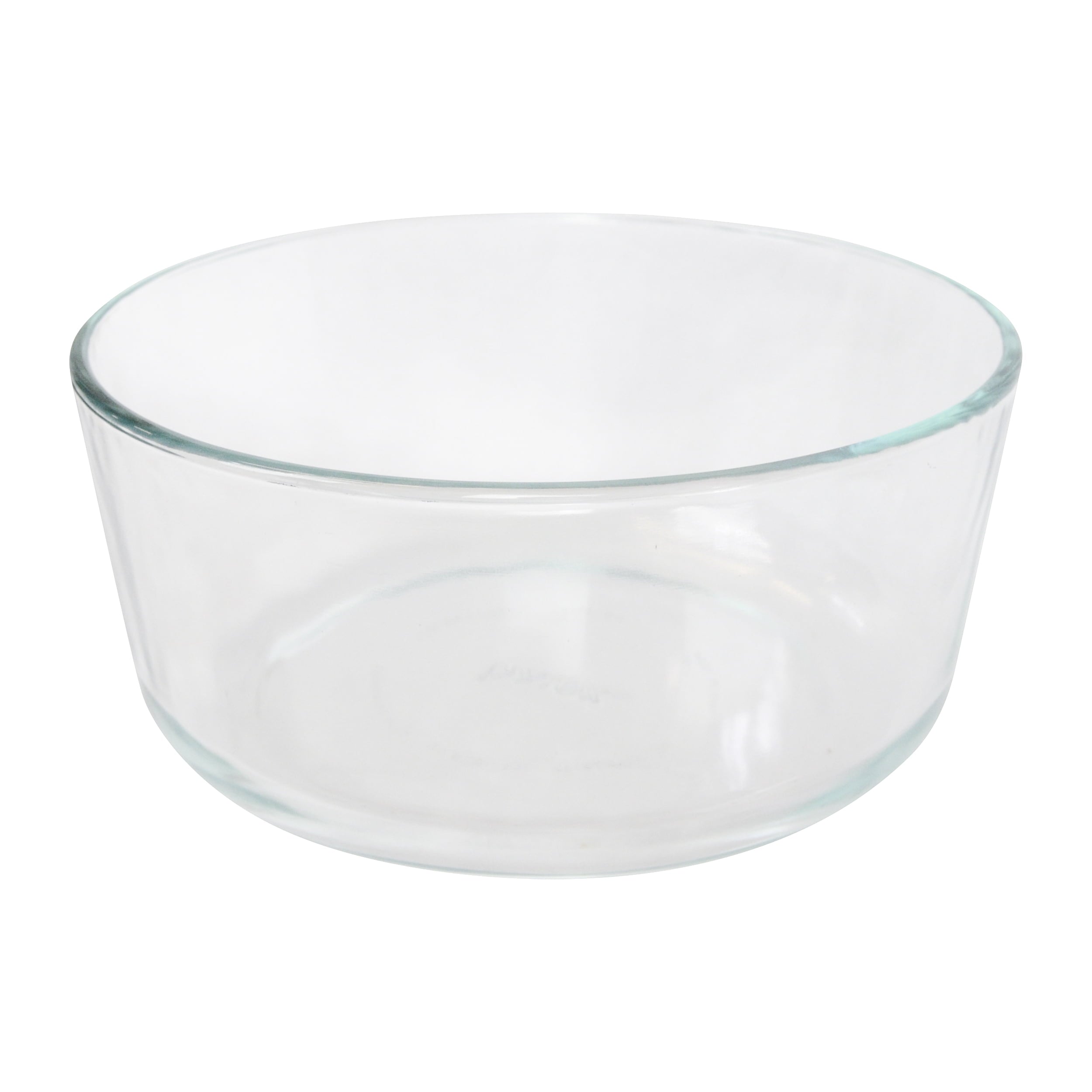 Pyrex (1) 7203 7-Cup Glass Food Storage Bowl and (1) 7402-PC Puddle Grey Plastic Lid