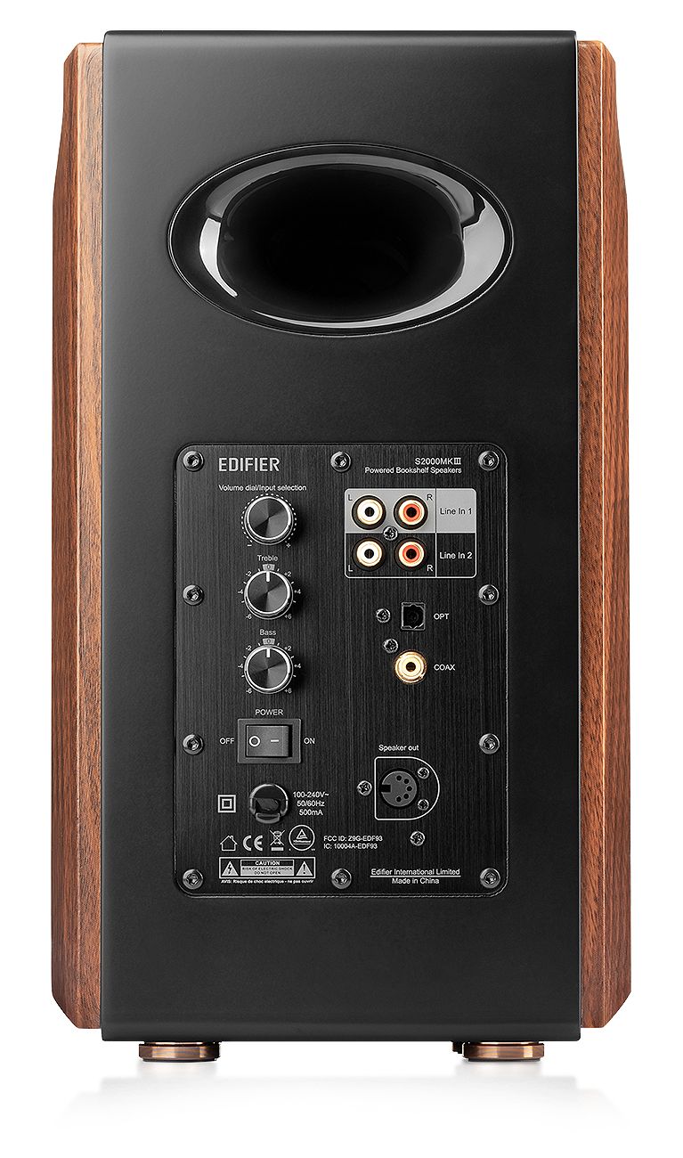 Edifier S2000 Brown/Black Powered Bluetooth Bookshelf Speakers (Pair)