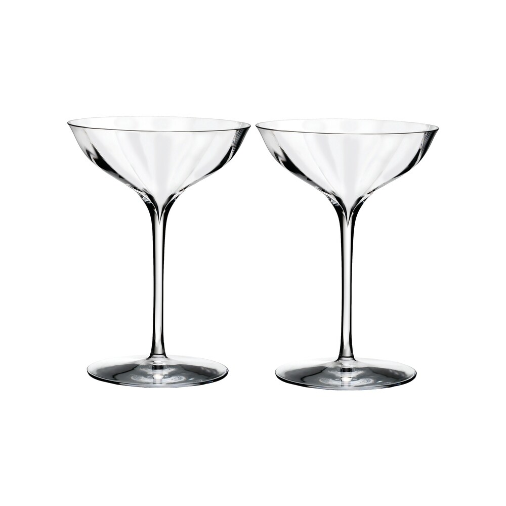 Waterford Elegance Optic Clear Belle Coupe (Set of 2)