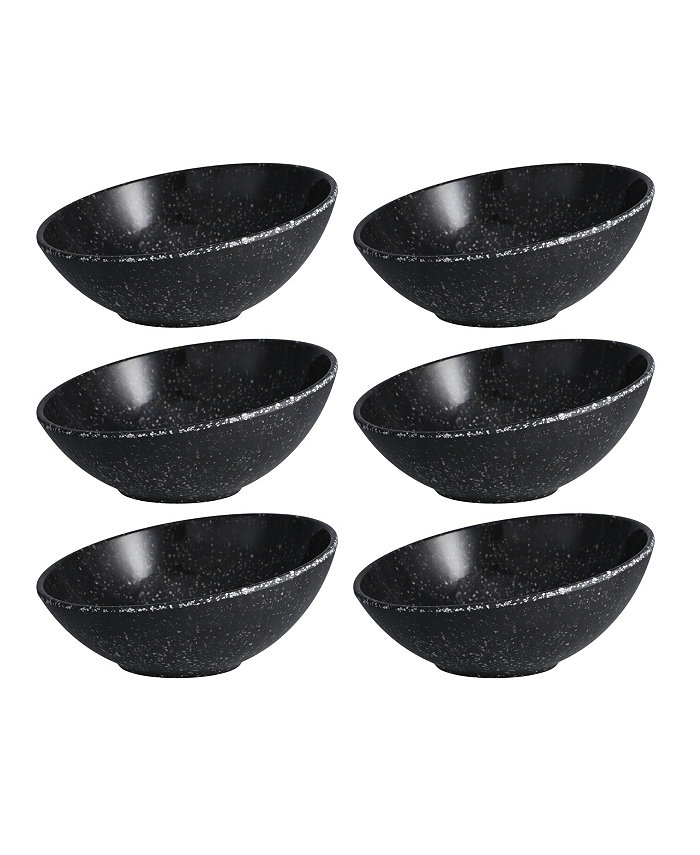 Fortessa  Camp Charcoal Tilt Bowl 6.5 Set 6