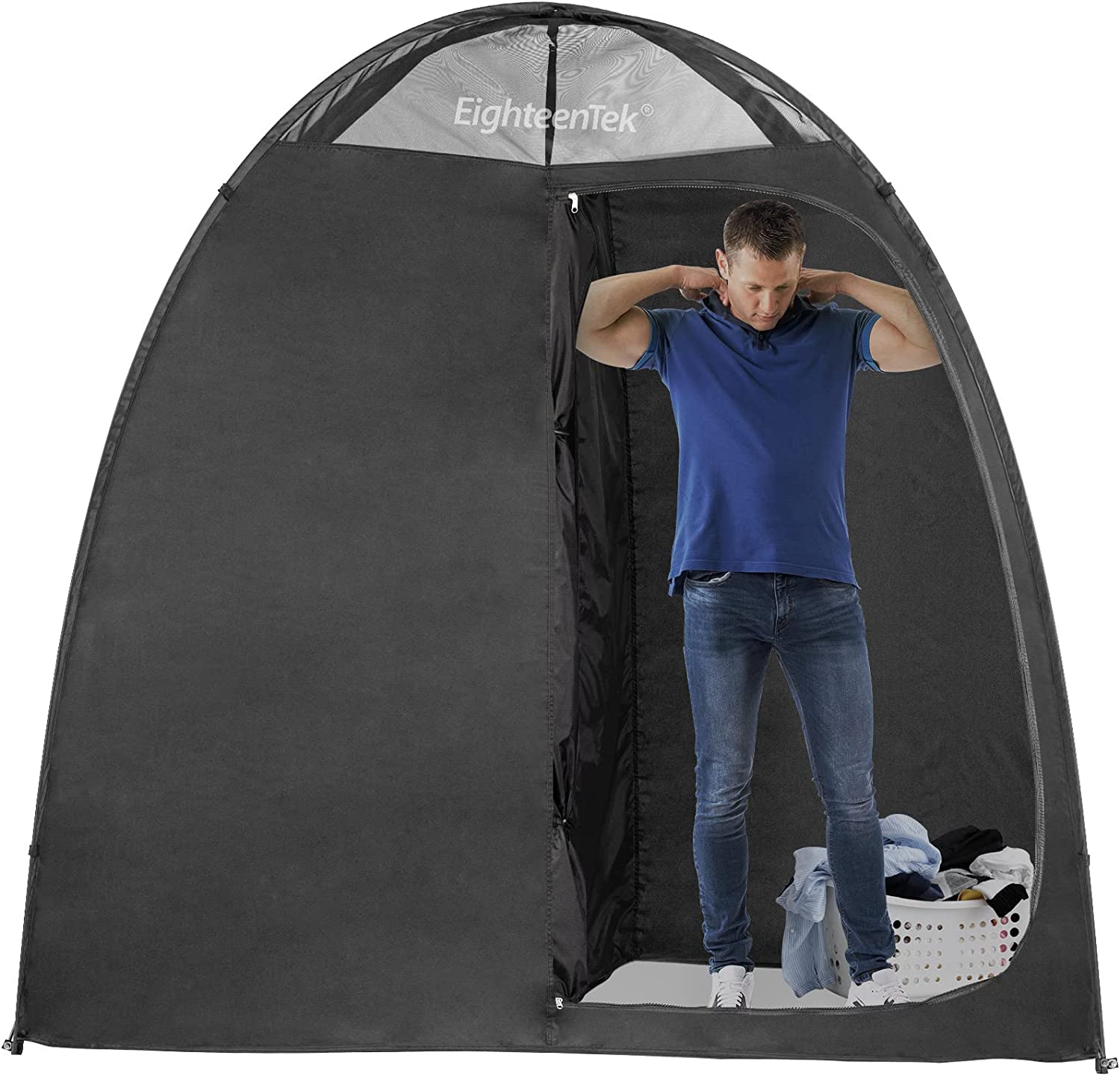 Shower Tent Changing Room 2 Rooms Outdoor Pop Up Camping Toilet Portable Privacy Dressing Shelter 83